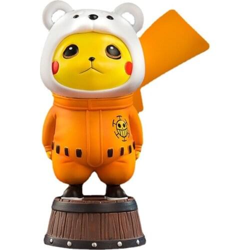 Pokemon Toys Pikachu Cos ONE PIECE Bepo Being Weird Handle Model Ornaments Birthday Presents for the Kids