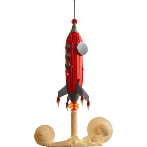 MOC Launch Space Rocket Shuttle Launch Rocket Building Blocks Bricks Hith-Tech Model Toys For Childrens Education Toys Gifts