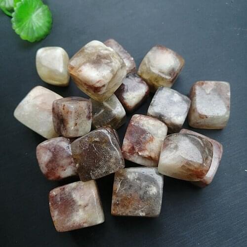 Natural red healer gravel quartz raw gemstone mineral specimen decorative energy stone