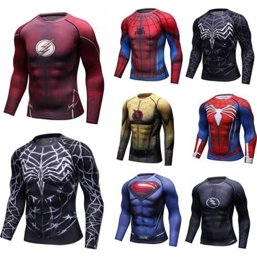 2021 New High Quality Men Round Neck Long Sleeve T Shirt Digital Sublimation Printed Running Fitness Sports Jerseys Breathable