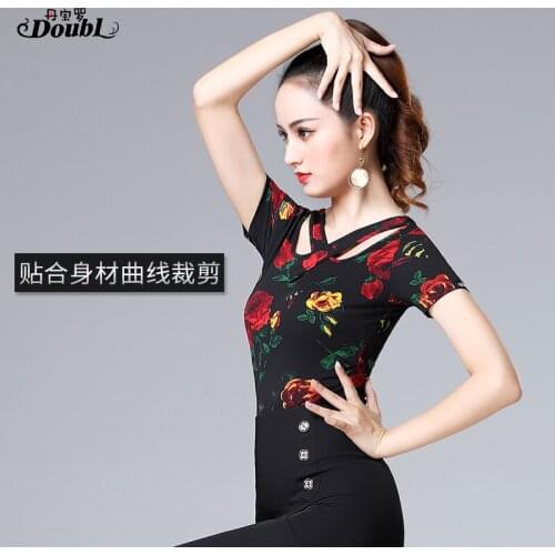 New Sexy latin top Dance Clothes Women Latin Salsa Rumba Chacha Dance Performance Practice Costume