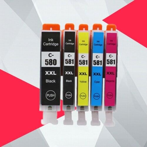 PGI580 CLI581 Ink Cartridge PGI 580 CLI 581 XXL for Canon Pixma TR7550 TR8550 TS6150 TS6151 TS8150 TS8151 TS8152 TS9150 TS9155