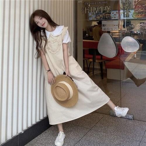Sling Dress Female Summer New Style Korean Style High Waist Slim Mid-length Skirt Trend