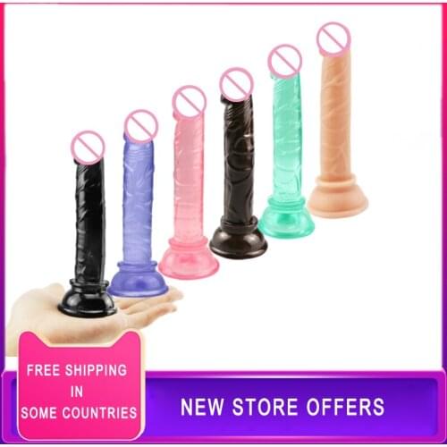 Realistic Dildo With Super Strong Suction Cup Jelly Adult Sex Toys For Woman G-Spot Vagina Massage Simulation Anal Sex Toy