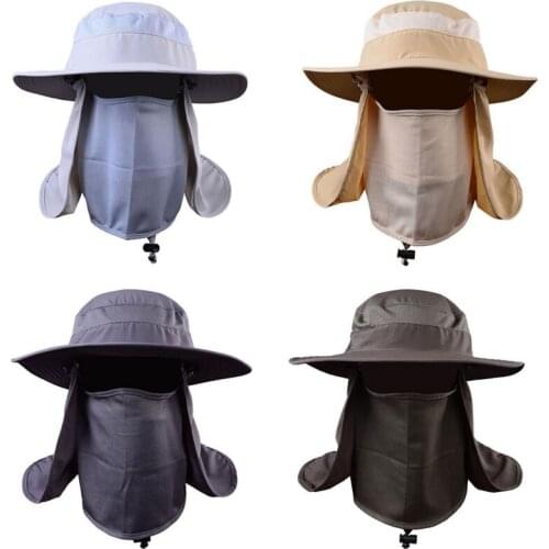 Fishing Flap Caps Men Women Windproof Sunshade Hiking Cap Ear Neck Cover Fishermen Hat Outdoor Sportswear Accessories