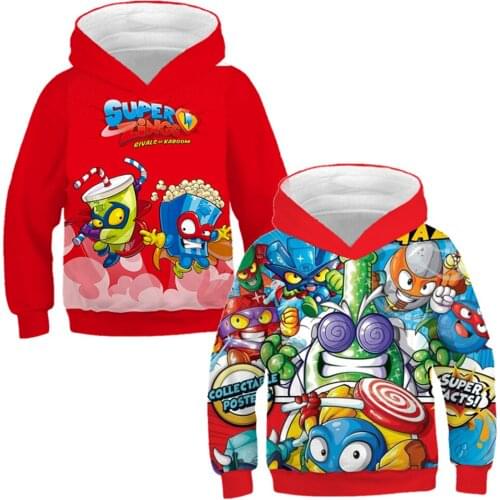 Super Zings Family Look Matching Clothes Mother Daughter Son Sweatshirts Superzings Hoodies Coats Kids Mom and Dad Spring Autumn