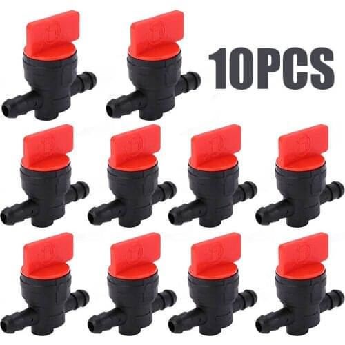 10pcs 1/4 In-Line Straight Fuel Gas Shut-Off Valves Kit For KAWASAKI / Tecumseh