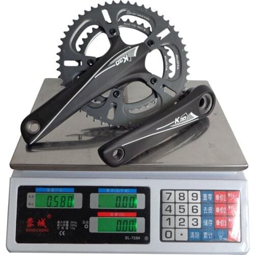 395g!!! Super Light Bicycle Crank Road Bike Crankset BB30 172.5mm BCD110 Carbon Bicycle Crank and Chainwheel for Road Bicycle