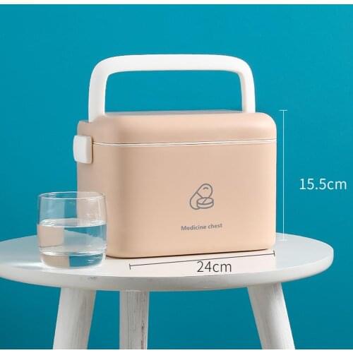 Nordic First Aid Kit Multi-layer Medical Storage Box Holder High Capacity Drug Organizer Home Portable Storage Bin Medicine Kits