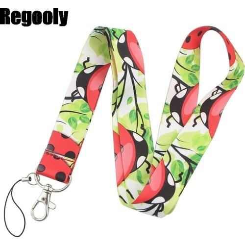 Ladybug Zebra Lanyards Cool Neck Strap webbings ribbons Phone Keys ID Card Holder Lanyard For Keys DIY Hang Ropes