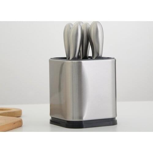XYj Kitchen Tool Stainless Steel Knife Holder Knife Storage Protector Large Capacity Organizer Cheese Knives Block Durable Tool