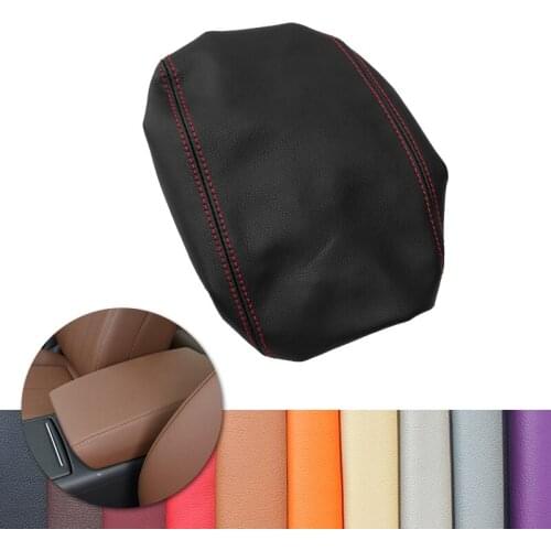 For Audi A6 2012 2013 2014 2015 2016 2017 2018 Car Center Control Lid Armrest Box Cover Microfiber Leather Elastic Band Type