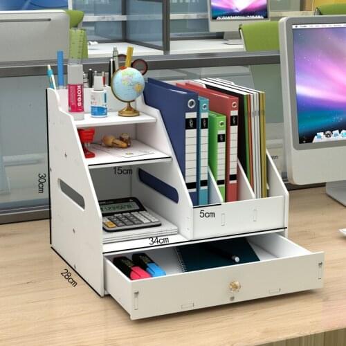 Magazine Holder Newspaper Rack Stationery Storage Box Desk Organizer for Document Letter File Tray Home Office School Supplies