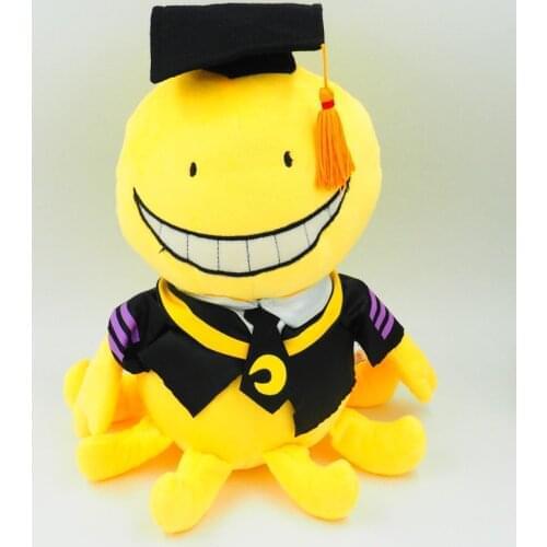 Assassination Classroom Korosensei Plush Toy 30CM Yellow Stuffed Toy Halloween Christmas New Year Gift Kid Birthday Gift