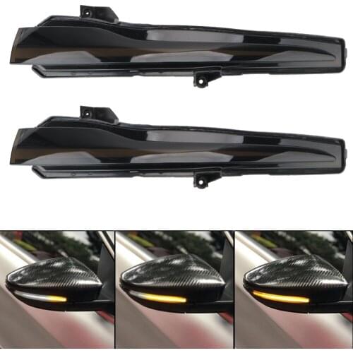 LEEPEE For Benz C E S GLC W205 X253 W213 W222 C217 Sequential Side Mirror Indicator Light 2Pcs Dynamic Turn Signal Blinker