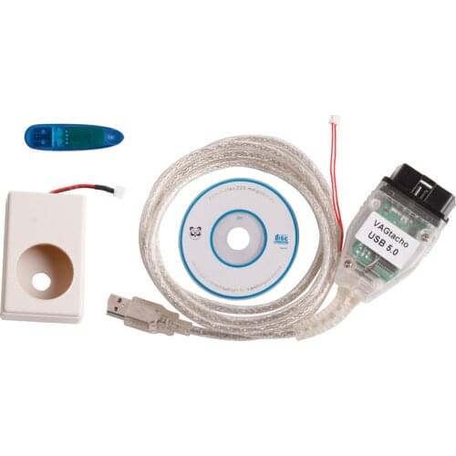 Best Price VAG Tacho USB Version 5.0 with Software Dongle Support VDO with 24C32 or 24C64 Immo Box Eeprom Programmer