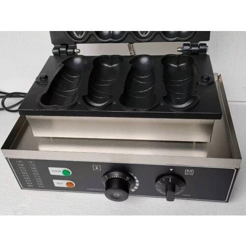 2020 Ce provided snack food machine taiwan penis waffle maker with 4 pcs waffle making equipment