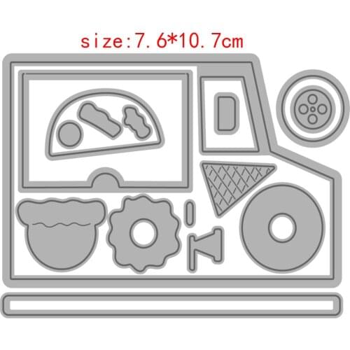 Sirius Station wagon dining car Metal Cutting Dies Stencil Template for DIY Scrapbooking Photo Album Embossing Decorative Cards