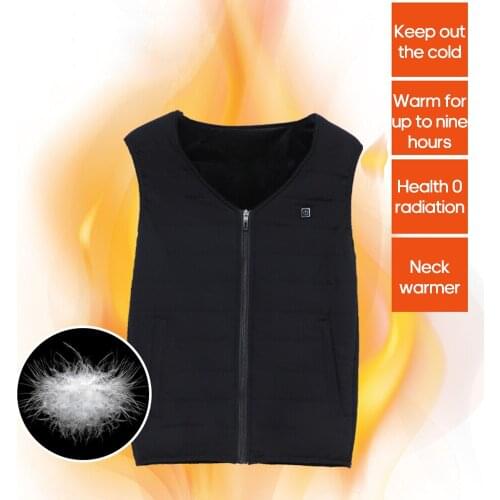 Men Women Outdoor USB Infrared Heating Vest Jacket Winter Flexible Electric Thermal Clothing Waistcoat For Sports Hiking Fishing