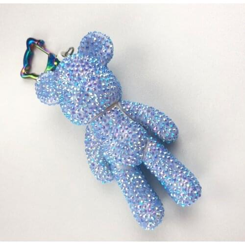 2021 New Arrival Diy Diamond Dot Bear Key Chain Mosaic Embroidery Rhinestone Needlework Painting Cross Stitch Kits