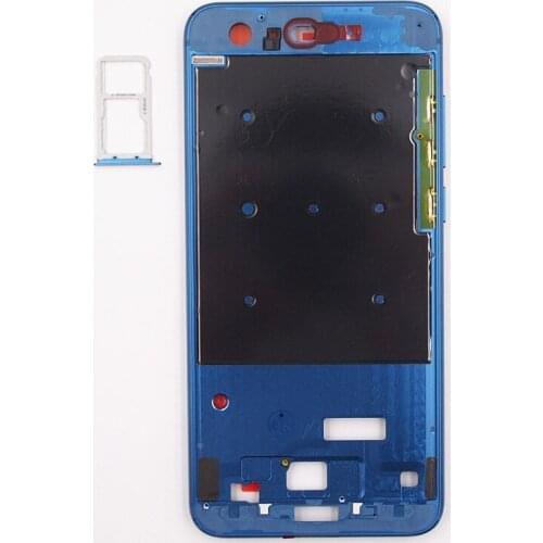 BaanSam New Front Frame Housing Case LCD Screen Frame For Huawei Honor 9 With Power Volume Buttons+SIM Card Tray