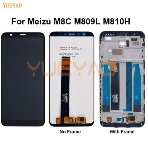 Original LCD Display For Meizu M8C LCD Display With Touch Screen With Frame Digitizer Assembly For Meizu M8 C M809L M810H LCD
