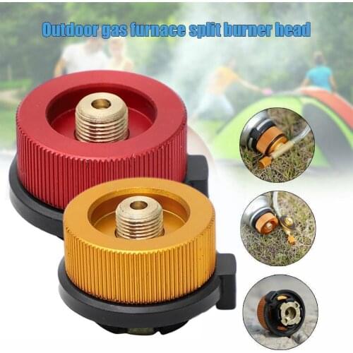 Outdoor Gas Stove Camping Stove Propane Refill Adapter Lpg Bottle Coupler Fire Cylinder Flat Adapter V4g5