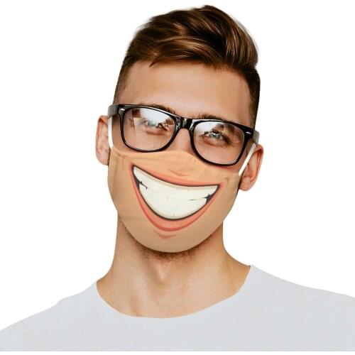 1pc 3d Funny Printing Full Function Motorcycle Bandana Face Masks Neck Tube Warmer Cycling Biker Scarf Mascarill Hallowmas