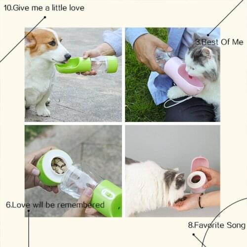 2020 NEW Portable pet dog kettle multi-function dog food bowl drinking bowl puppy cat water dispenser pet travel supplies