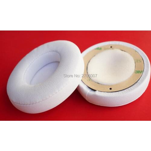 Repair Solo 2.0 Ear pads earmuffs Replace for Beats By Dr Dre Solo 2.0 wireless and Solo2 wired headset(Earpads / Cushion) White