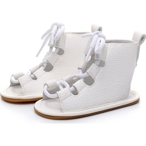 Baby Girls Flat Heels Lace-up Sandals Baby Gladiator Sandals Kids Girls Boy Sandals Toddler Rome Sandals 10 Color