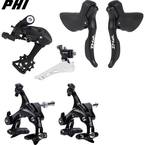 SENSAH PHI Road Bike 2x10 Speed Shifter Lever + Rear Derailleur Groupset + ONIRII Caliper brake for R7000 4700 Tiagra New