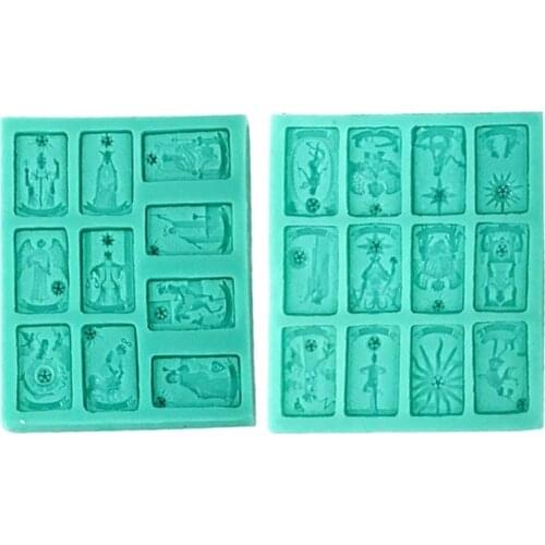 DIY Craft Card Necklace Epoxy Resin Mold Earrings Pendant Casting Silicone Mould