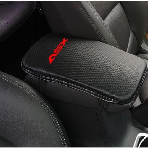 Stylish and soft Pu Leather Car Armrest Storage Protection Cushion For Mitsubishi Asx