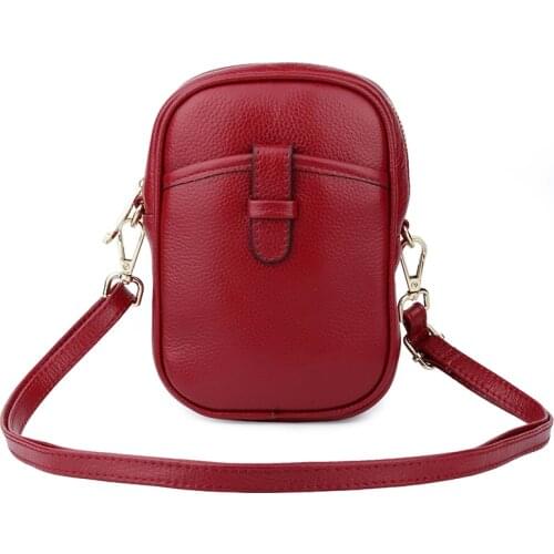 Women Shoulder Bag Genuine Leather Softness Small Crossbody Bags For Woman Messenger Bags Mini Clutch Bag Phone Bags