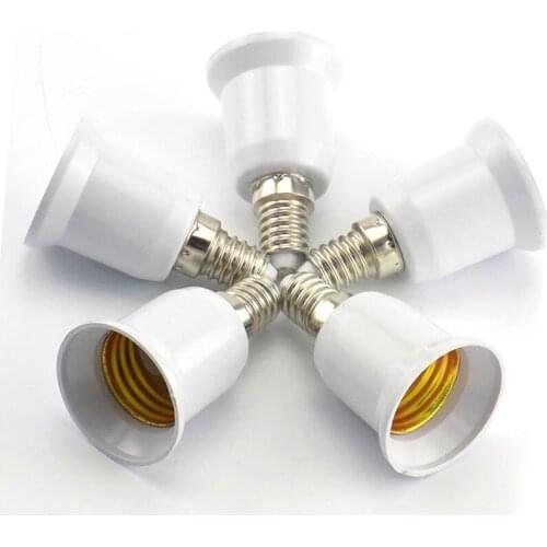 1PCS E14 to E27 Lamp Holder Converter Fireproof Socket Base Converters 220V Light Bulb Adapter Conversion Lighting Accessories