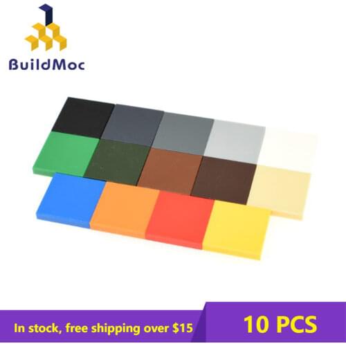 10PSC MOC 3068 2x2 Bricks For Building Blocks Parts Compatiblex Assembles Particles DIY LOGO Educational Tech Parts Toys