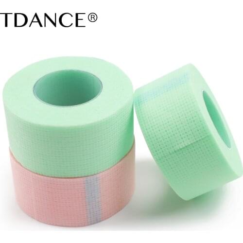 TDANCE 3 Rolls Colorful Soft Eyelash Extension Tapes Professional Breathable Adhesive Medical Tape for False Lashes Makeup Tools