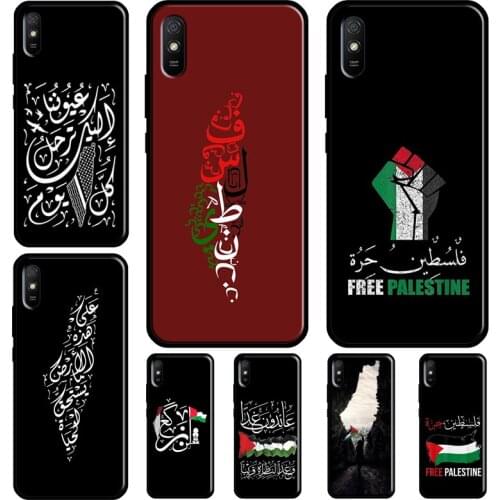 Free Palestine Arabic Flag Case For Redmi Note 10 Pro Cover For Redmi Note 9 8 Pro 8T 9S Coque For Redmi 9C 9A 9T 8A 7A