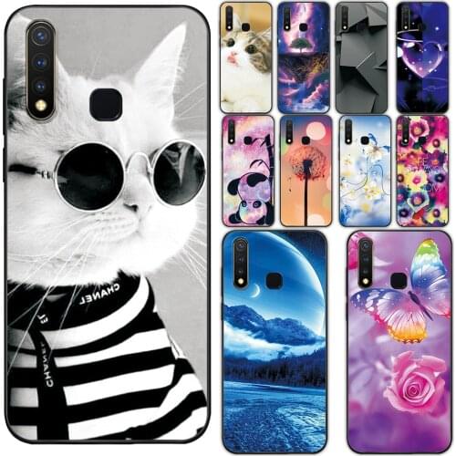 For vivo Y19 Case Fundas on vivo 1915 Matte TPU Back Cover For vivo Y19 y19 Soft Silicone Phone Case For vivo 1915 Cartoon Coque