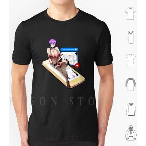 Texting Dirty 4 T Shirt Cotton Men Diy Print Hentai Manga Doujin Doujinshi Lewd Oppai Waifu Sexy Boobs Venombeasticorn