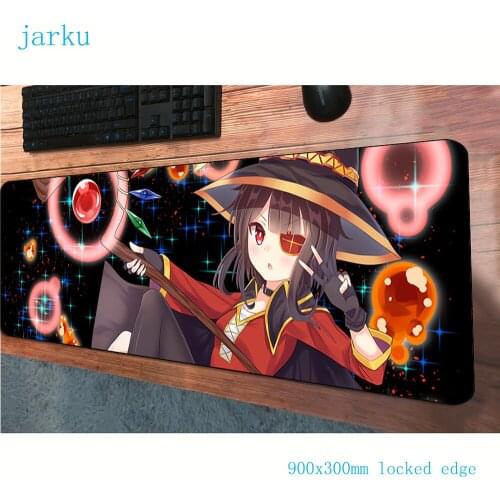Megumin pad mouse Professional computer gamer mouse pad 900x300x3mm padmouse Domineering mousepad ergonomic gadget office mats