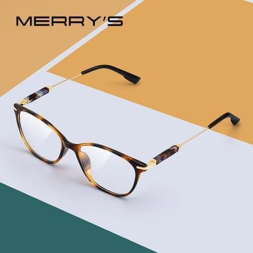 MERRYS DESIGN Fashion Women Cat Eye Glasses Frame Myopia Prescription Optical Eyewear S2808