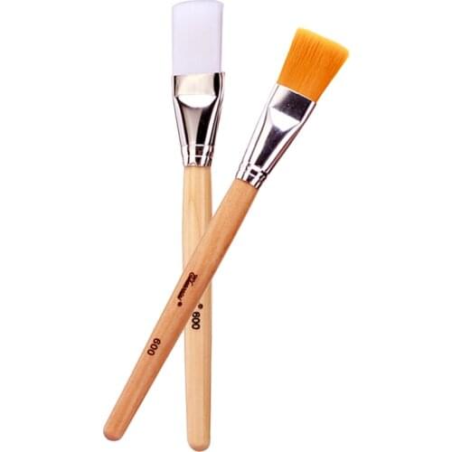 Multi-Function Soft Hair Wooden Handle Mask Brushes Foundation Brush Face Mud Mixing Brush Cosmetic Applicator Make Up Tools