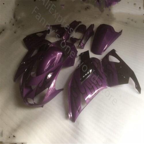 New High Quality Fairing kits for Kawasaki Injection mold ZX14R 2006 2007 2008-2011 ZX 14R 06-11 purple black fairing
