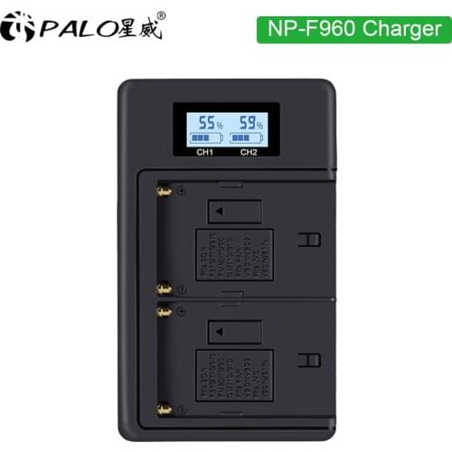 LCD battery charger NP-F960 NP-F970 NP F970 NP F960 Camcorder battery charger for Sony NP-F550 F770 F750 F960 F970