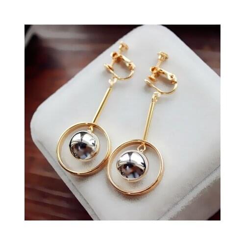 Wholesale Girl Jewelry Earring Ear clip acrylic Woman Newest Viennois Fashion Jewelry Triangle EarringsGenuine Selling Huge