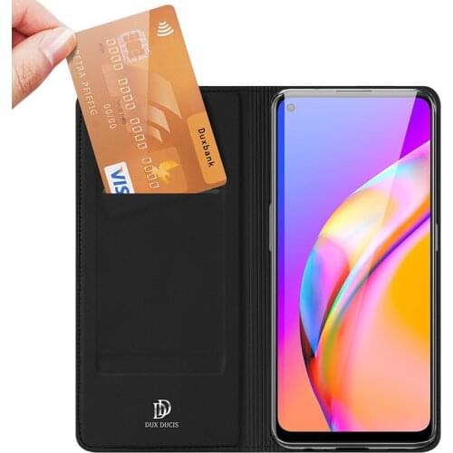 Original Dux Ducis Pu Leather Case For Oppo A94 A54 A74 F19 5g Coque Luxury Thin Flip Cover Wallet Phone Cases For Oppo Reno 5z