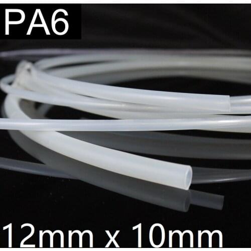 PA6 Nylon Tube OD 12mm x 10mm ID Oil Pipe High Pneumatic Parts Pressure 2.0MPa Air Compressor Water Hose Hard Translucent
