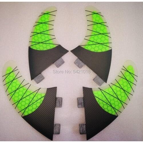 FC II 2 1 Surfboard Fins Quad Set SurfFin G7G5 G5GX L S M Quad Surfing